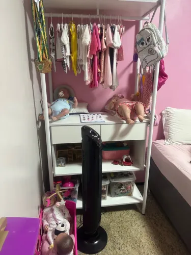 Arara de Roupa Solteiro Branca