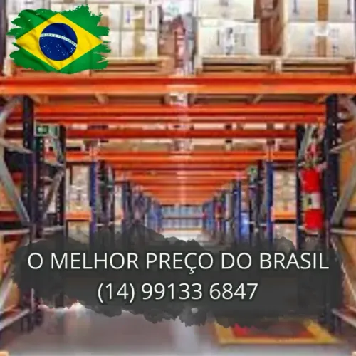 Porta Palete estruturado para organização de estoque.