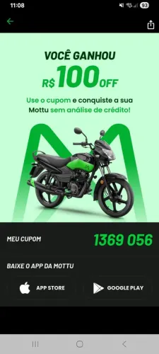 Mottu copom de desconto 