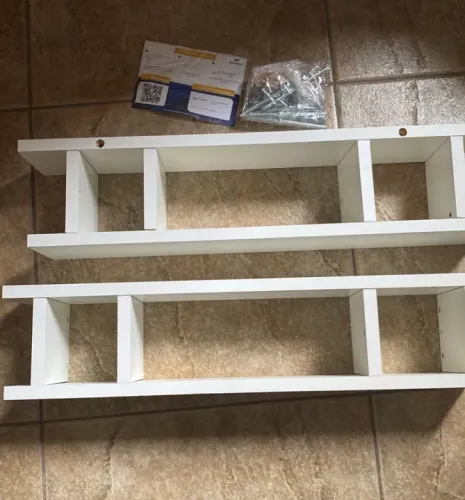 kit prateleira com nicho ( 57cm x10 cm) 