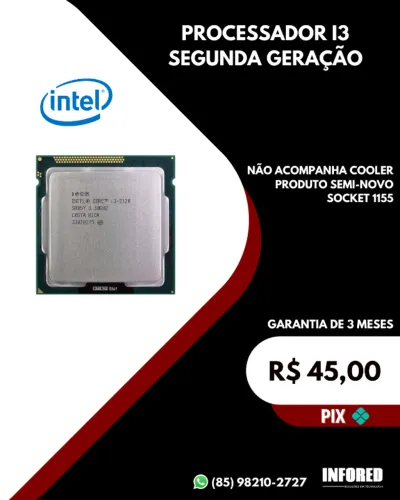 Processador I3 segunda geração