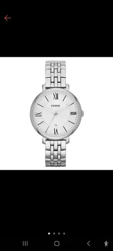 Relógio Fossil Modelo Jacqueline Feminino Prata