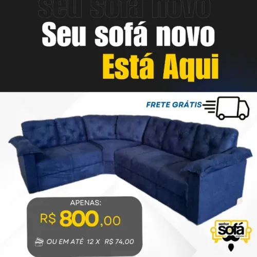 Sofás de canto 6 lugares Direto da Fábrica Promoção
