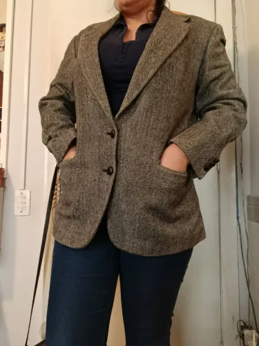 Blazer de lã feminino 