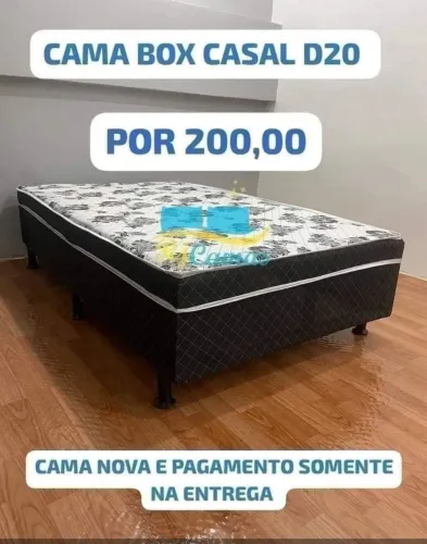 Cama box casal D20 (Pague na entrega)