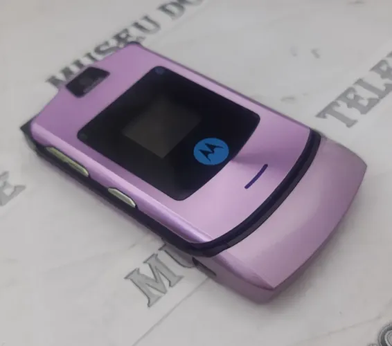 Motorola V3i lilás celular antigo RELIQUIA impecável