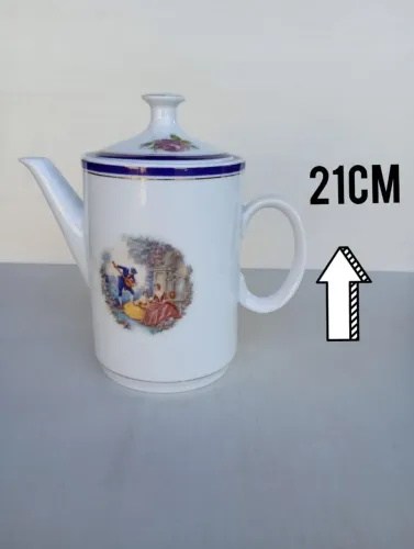 Bule de Porcelana Decorado - Elegância na sua mesa!