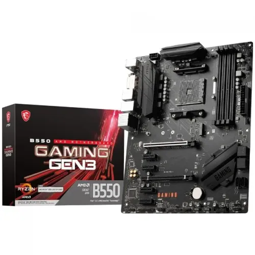 Placa Mãe MSI B550 Gaming Gen3, Chipset B550, AMD AM4, ATX, DDR4, 12x 68,18