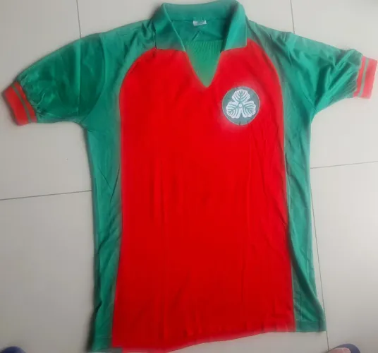 Camisa de Futebol,varzea de SP.anos 80- Verde e Vermelha