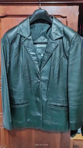 Blazer Feminino - em Couro Legítimo|Tamanho G| Marca  Couro Pele |Pouquíssimo Uso|