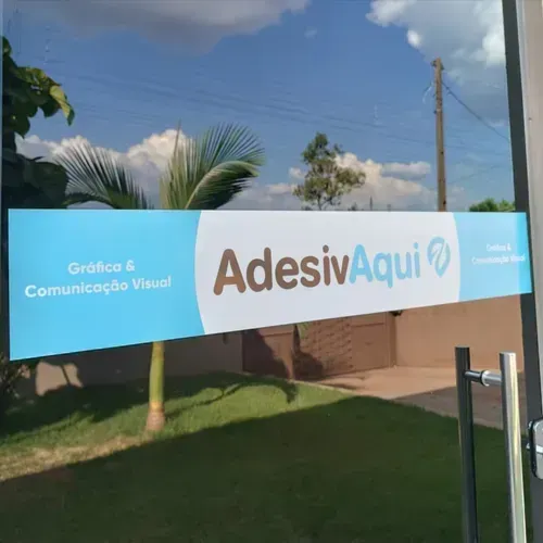 Adesivo Faixa Personalizada P/ Porta De Vidro Sua Logo 1m