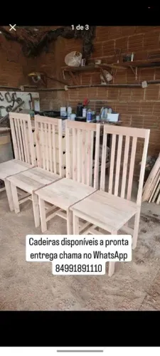 Cadeiras de Madeira - Pronta Entrega