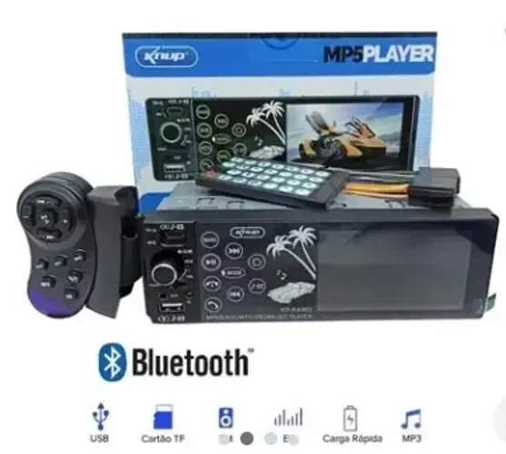 Som Automotivo MP5 KP-RA903 Tela 4.3" Bluetooth