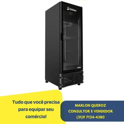 Freezer Vertical Porta de Vidro Imbera 569 Litros com Led