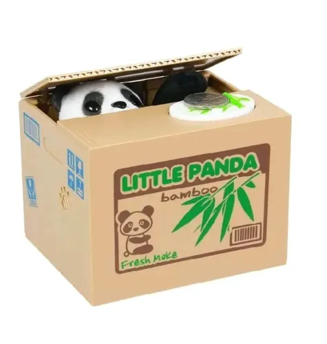 Cofrinho Panda ladrão de Moedas