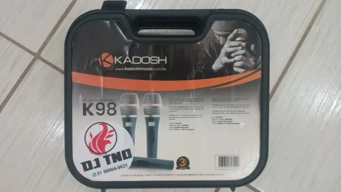 KIT 3 MICROFONES KADOSHI K-98 - VOCAL PROFISSIONAL!