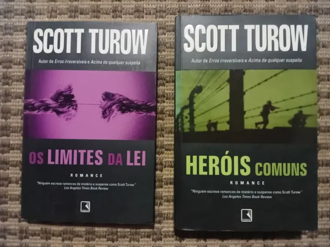 2 Livros Scott Turow - Os Limites da Lei e Heróis Comuns