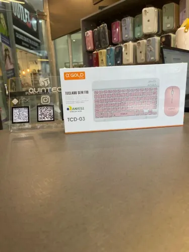 TECLADO AGOLD + MOUSE NOVO (LOJA FISICA)