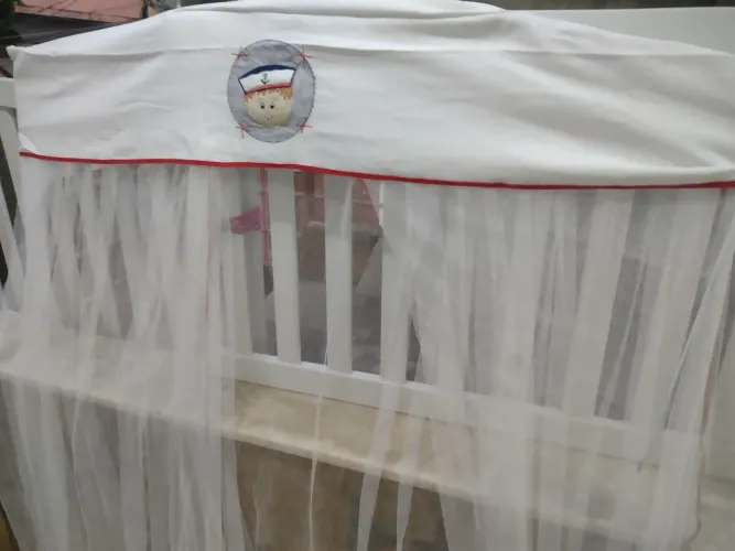 Mosquiteiro para berço - tema marinheiro