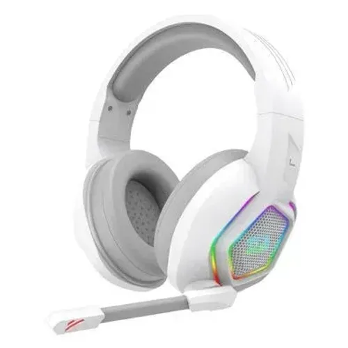  Headset Gamer Redragon Medea White Led RGB P2 C/ Adaptador P3 - WZetta