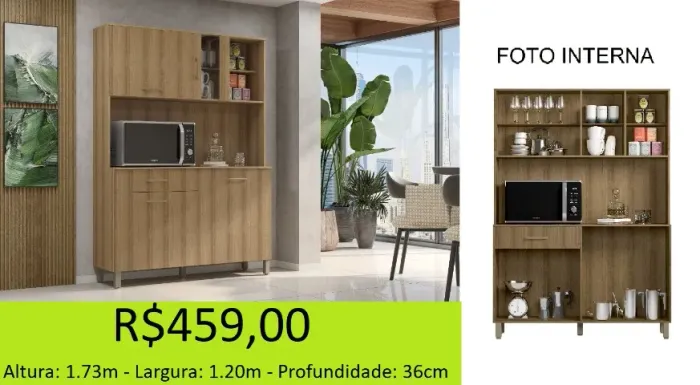 Armario de cozinha - entrega imediata