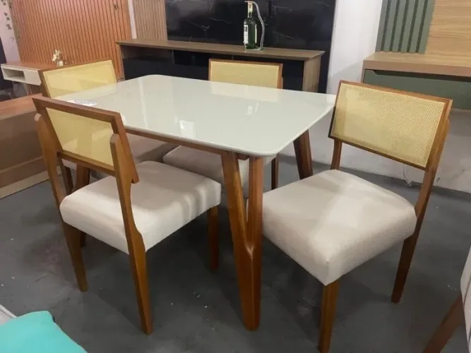 Jogo de mesa siena 120 mel/ off white 