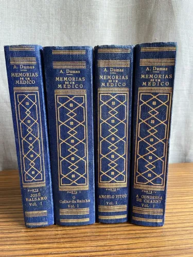Coleção Memórias de um Médico-Alexandre Dumas 4 volumes