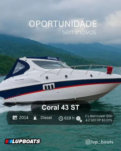 LANCHA CORAL 43 ST - 2014 (REAL, SEDNA, SOLARA, FOCKER, PHANTOM)
