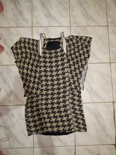 Vestido Estampado Houndstooth