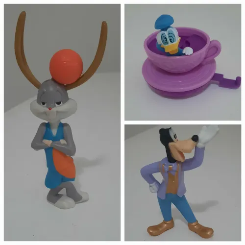 Miniaturas Colecionáveis: Bugs Bunny, Pato Donald e Pateta!