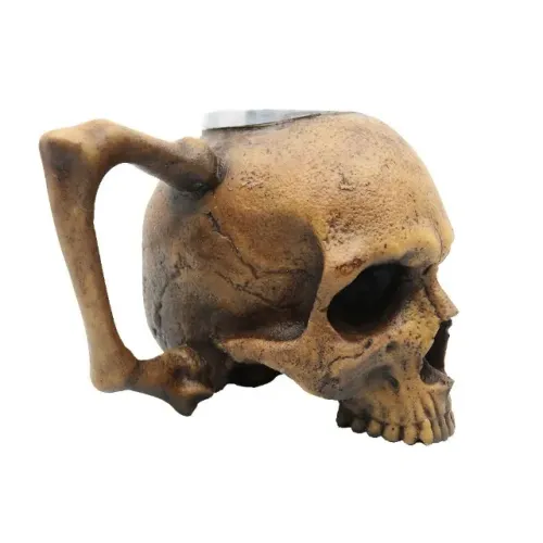 Caneca Cranio Caveira Caneca 3D realista Colecionador Geek Place Lugar de Geek