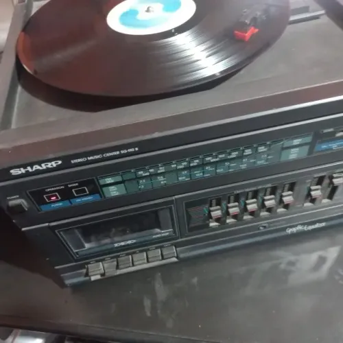 TOCA DISCOS SHARP USADO ANTIGO ITEM RETRO C/ DEFEITO