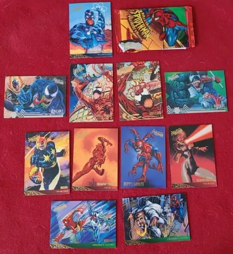 Lote de cards importados Fleer Ultra Spider-Man Premiere Edition (1995)