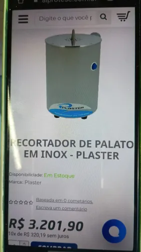 Cortador de Palato Prótese Dentária