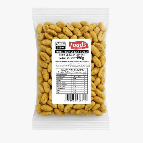 Amendoim Temperado Cebola e Salsa 150g