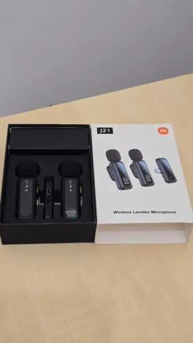 Microfone De Lapela Sem Fio Duplo Xiaomi Tipo-c J21