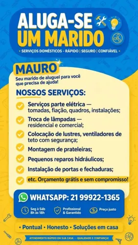 Marido de Aluguel - Serviços Elétricos, Hidráulicos e Reparos em Geral