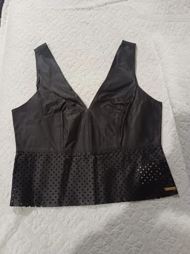 Blusa couro legítimo