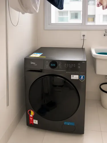 Lava e seca Midea 13kg conexão wi fi Smart HealthGuard 