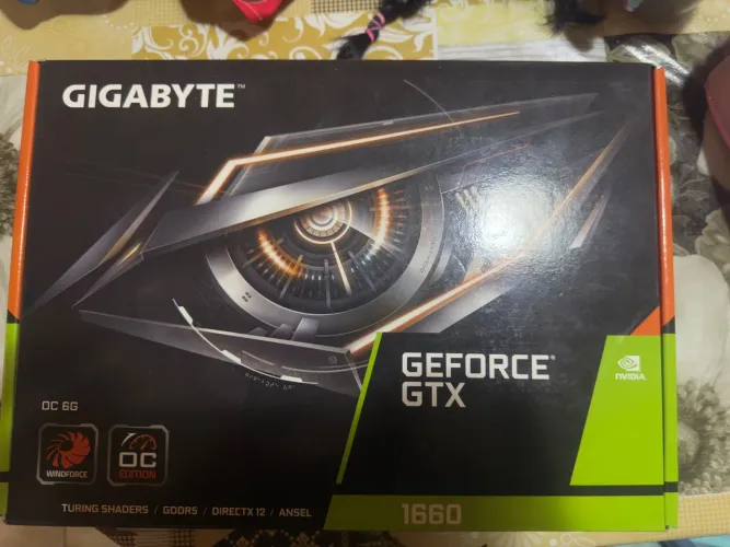 ?Placa de Vídeo Gigabyte GTX 1660 OC 6GB - Na Caixa