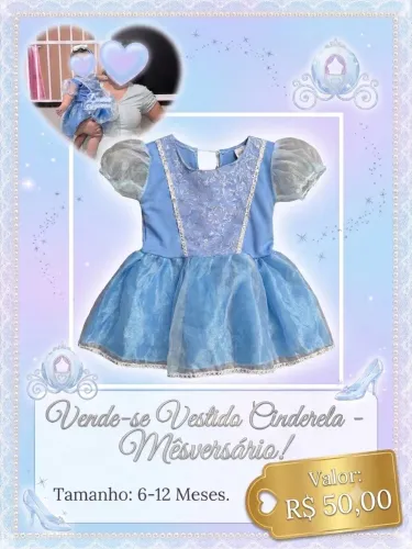 Vestido Mesversario - Cinderela