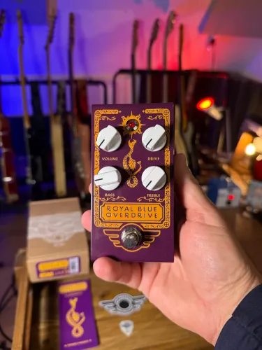 Pedal MAD PROFESSOR Royal Blue Overdrive Handwired 
