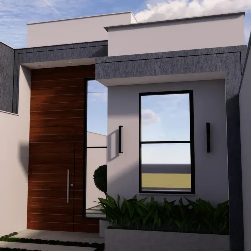 Casa 3 quartos no bairro Parque Real ,casa inteligente com fachada moderna !