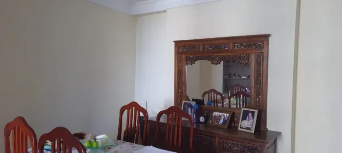 Aparador de jantar com espelho produto rústico indiano