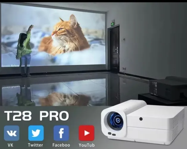 Projetor de imagem 300 polegadas Smart Android 13000 lumens alto brilho