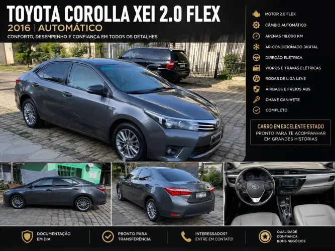 Toyota Corolla XEI 2.0 Flex 16V Aut. 2016