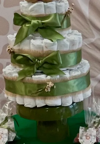 Bolo de fraldas p/ chá