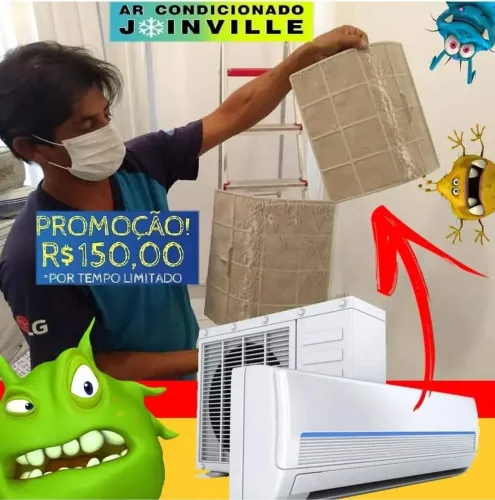 Higienização de ar condicionado