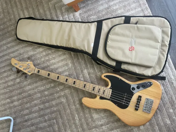 Contrabaixo 5 Cordas Strinberg JBS55 - Natural (Com Soft Case)