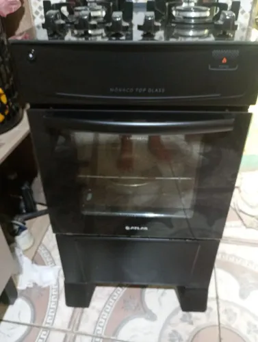 Fogão 4 boca automática vidro temperado